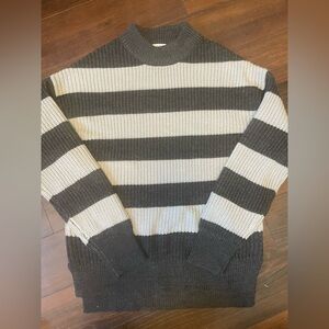 Striped Gray and Cream women's Sweater